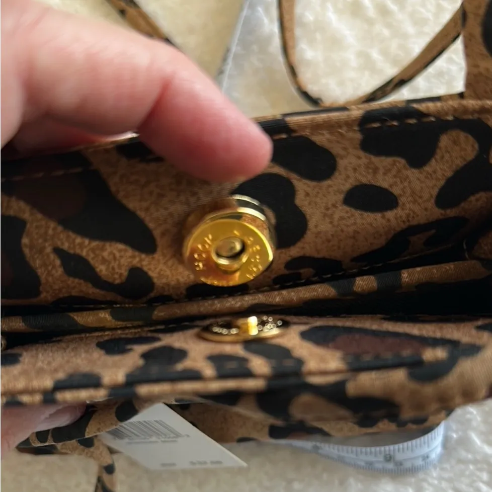 Nine West Chic Leopard Print Small Crossbody Bag - Image 5