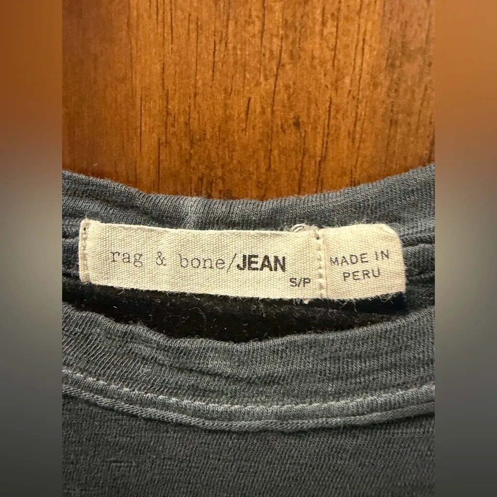 Rag & Bone Women’s Charcoal Vintage Crew Tee! Size Small! - Image 4