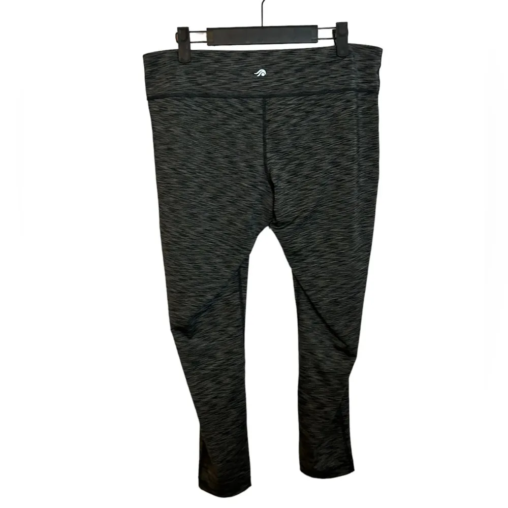 Ideology Black & Gray Heathered 7/8 Leggings - Image 2