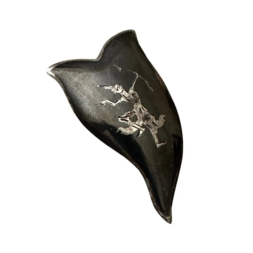 Sterling Silver Siam Lightening Goddess Brooch Black - Image 3