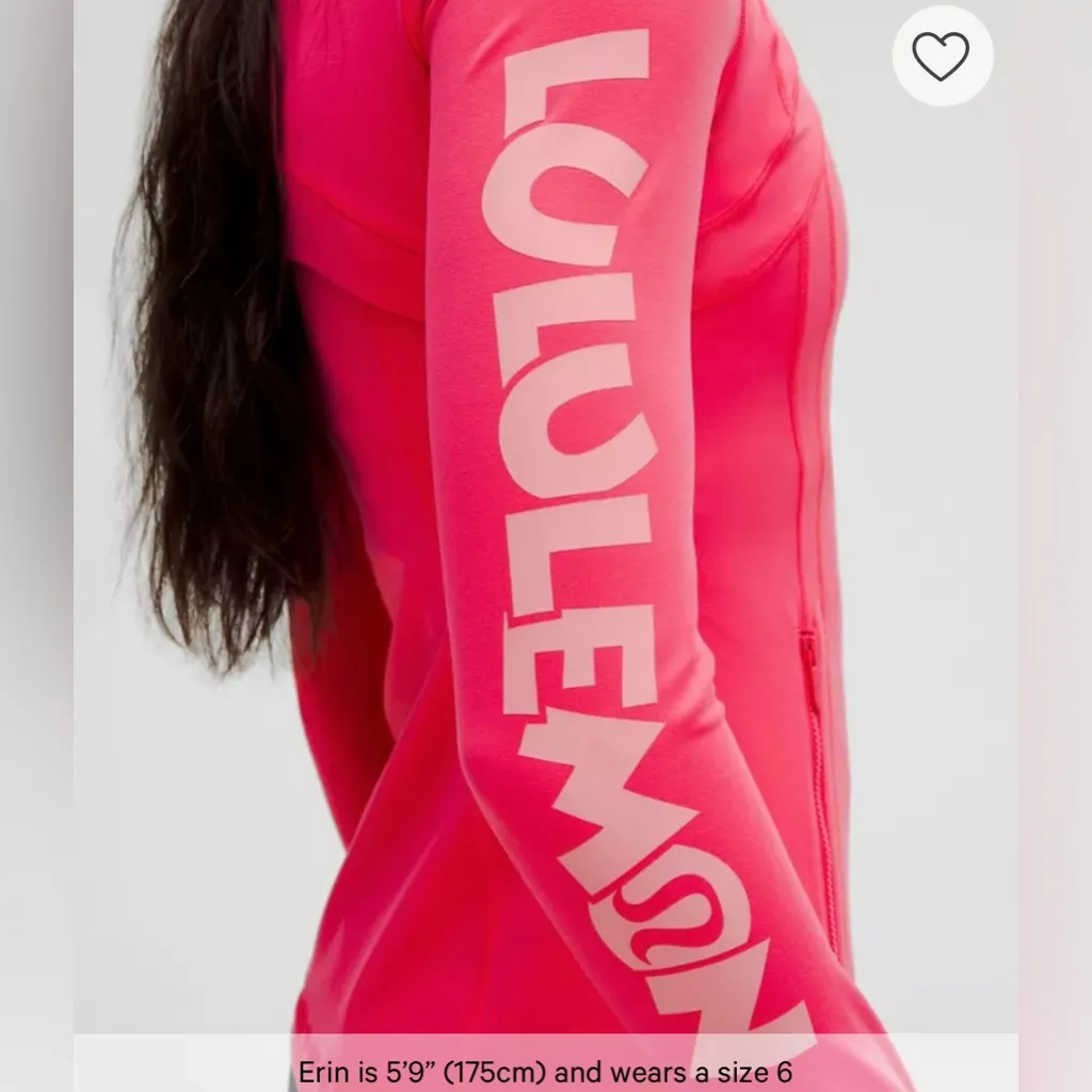 Lululemon Disney NWT Define Nulu Jacket Lip Gloss Pink Color Size 8 - Image 2