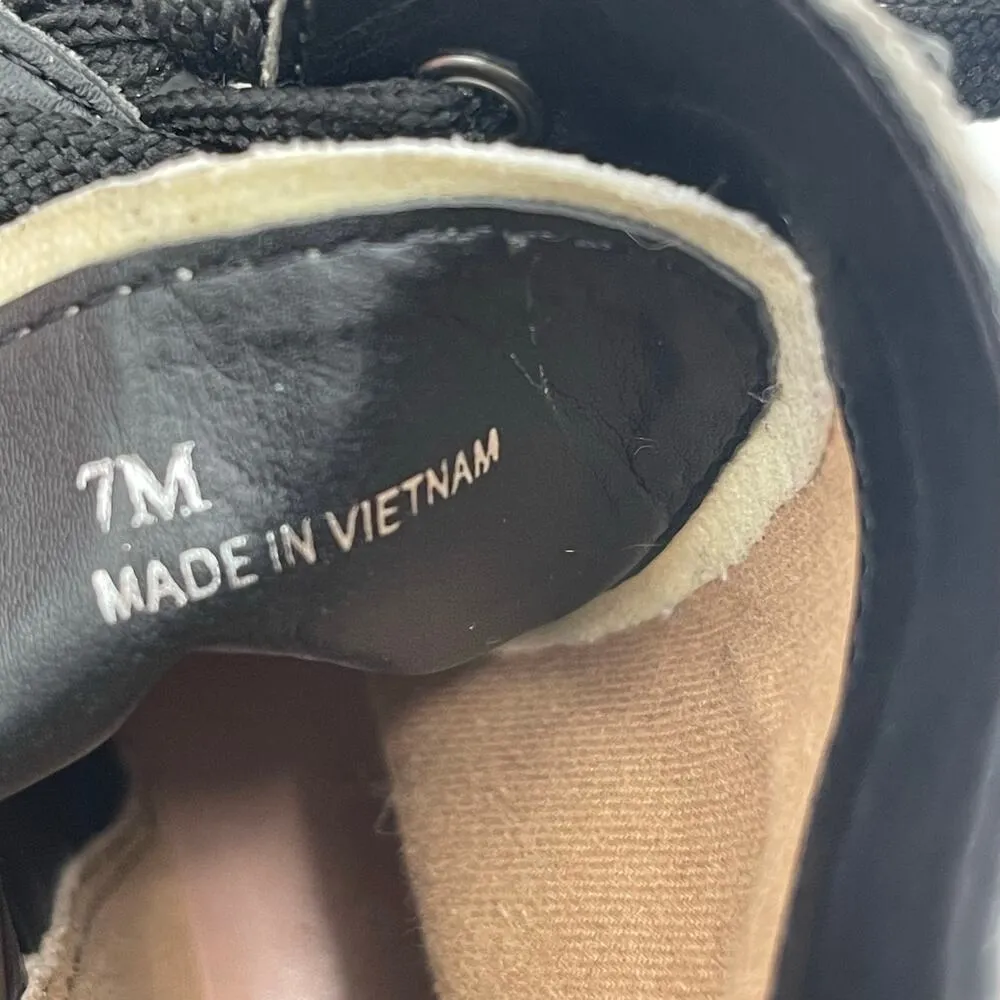 Linea Paolo Boots SZ 7 Trinity Cream Snakeskin Leather NWOT Combat Lace Up NEW Black - Image 10