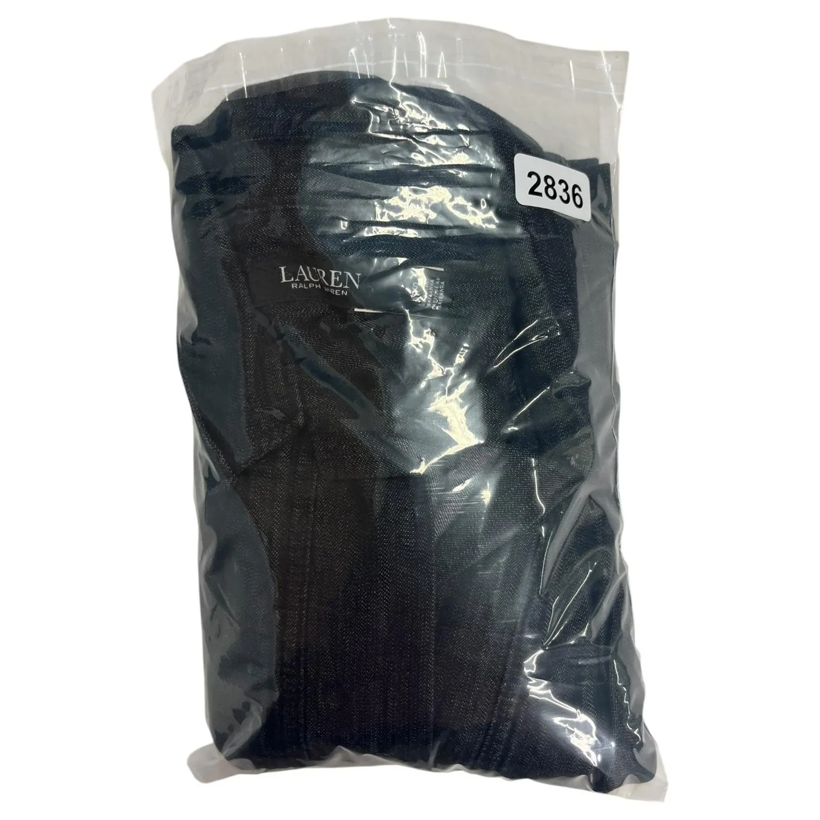 Lauren Ralph Lauren Shirt Dress Womens Small Black Petite Chambray Denim Pockets - Image 16