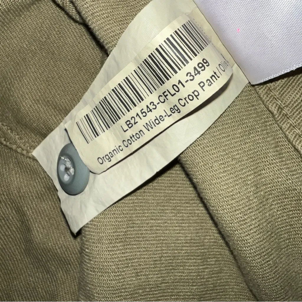 Quince Organic Stretch Cotton Chino Cropped Wide Leg Pants Womens Size 31 - Image 7