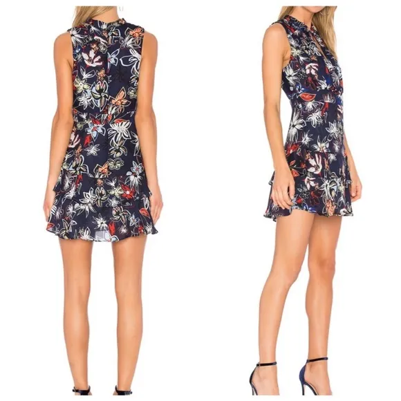 Parker Matilda Silk Dress in Cameron flower Print S - Image 2