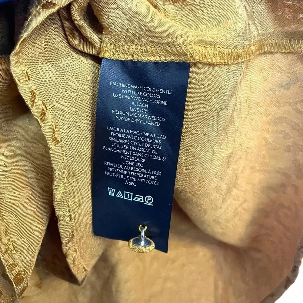 NWT Anthropologie Long-Sleeve Mini Dress in Bronze Leopard Print Size XS - Image 11