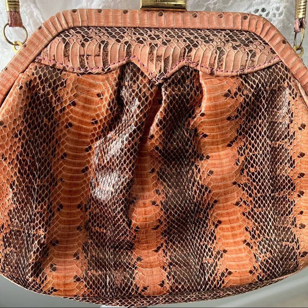 Vintage 80’s Snakeskin Purse - Image 5