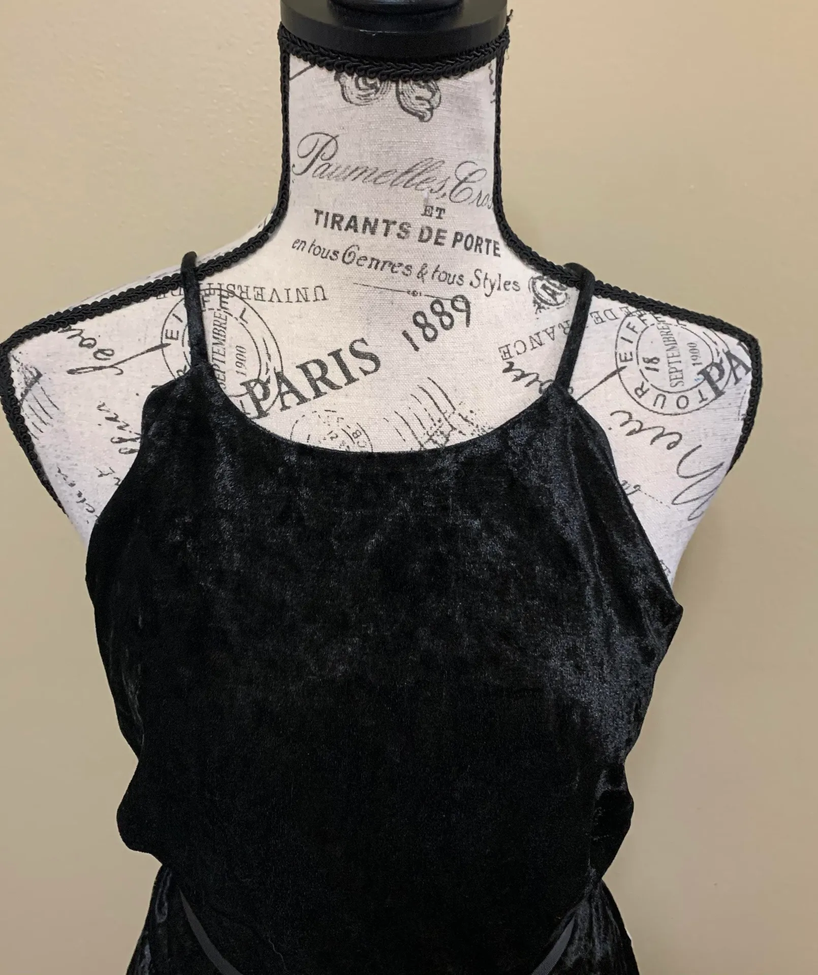 BCX Black Belted Velvet Fit & Flare Dress Size 5 - Image 6