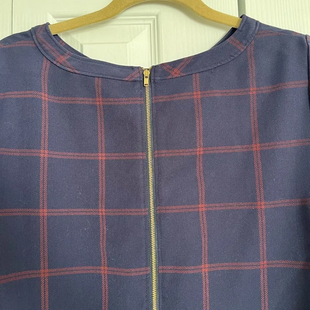 J. Crew Plaid Dress. Size 10. - Image 4