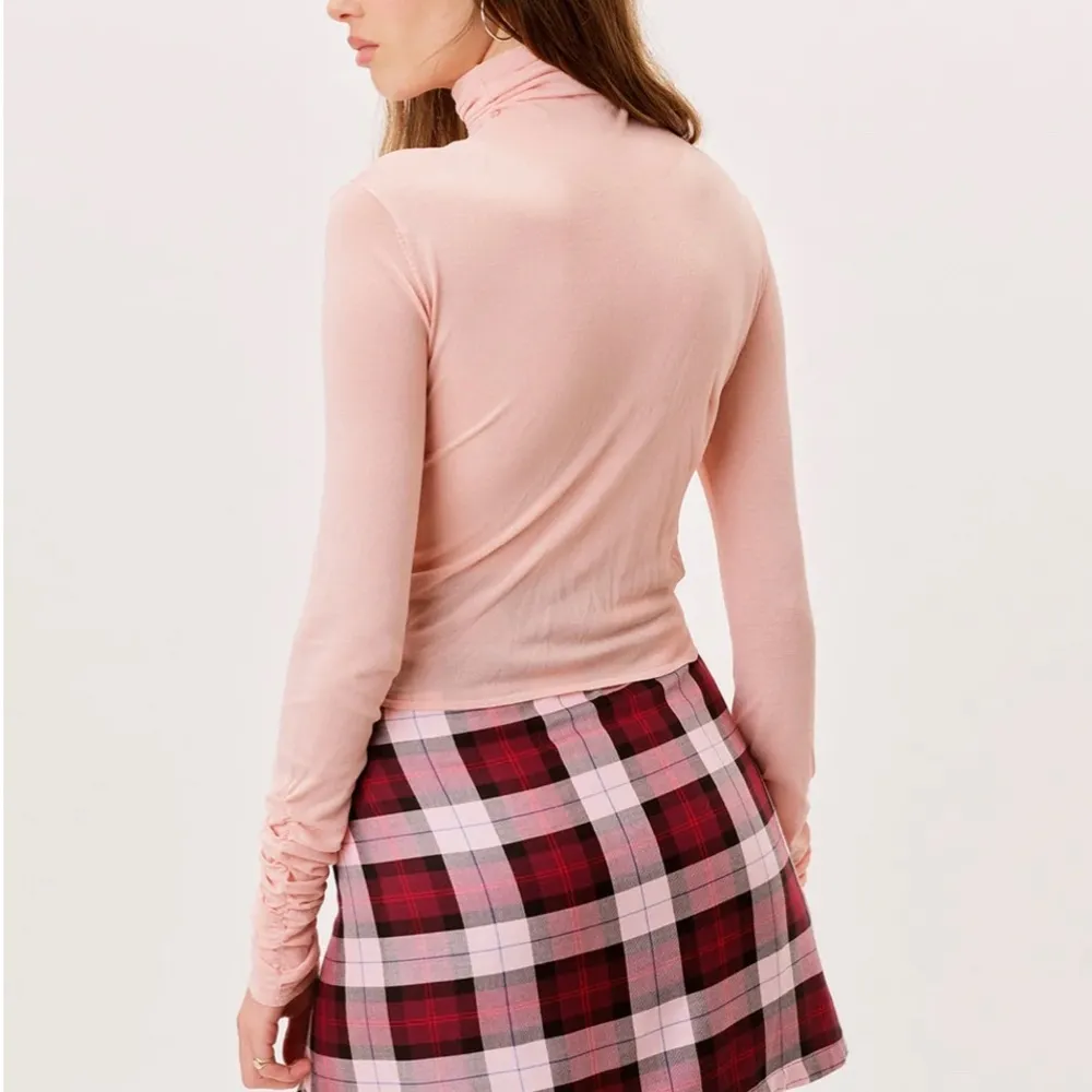 Revolve For Love And Lemons Pink Sadie Turtleneck Top Size XXS - Image 3