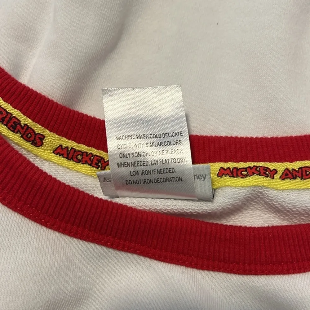 WDW Vintage Style Block Letter Primary Color Crew Neck Sweatshirt Walt Disney - Image 12