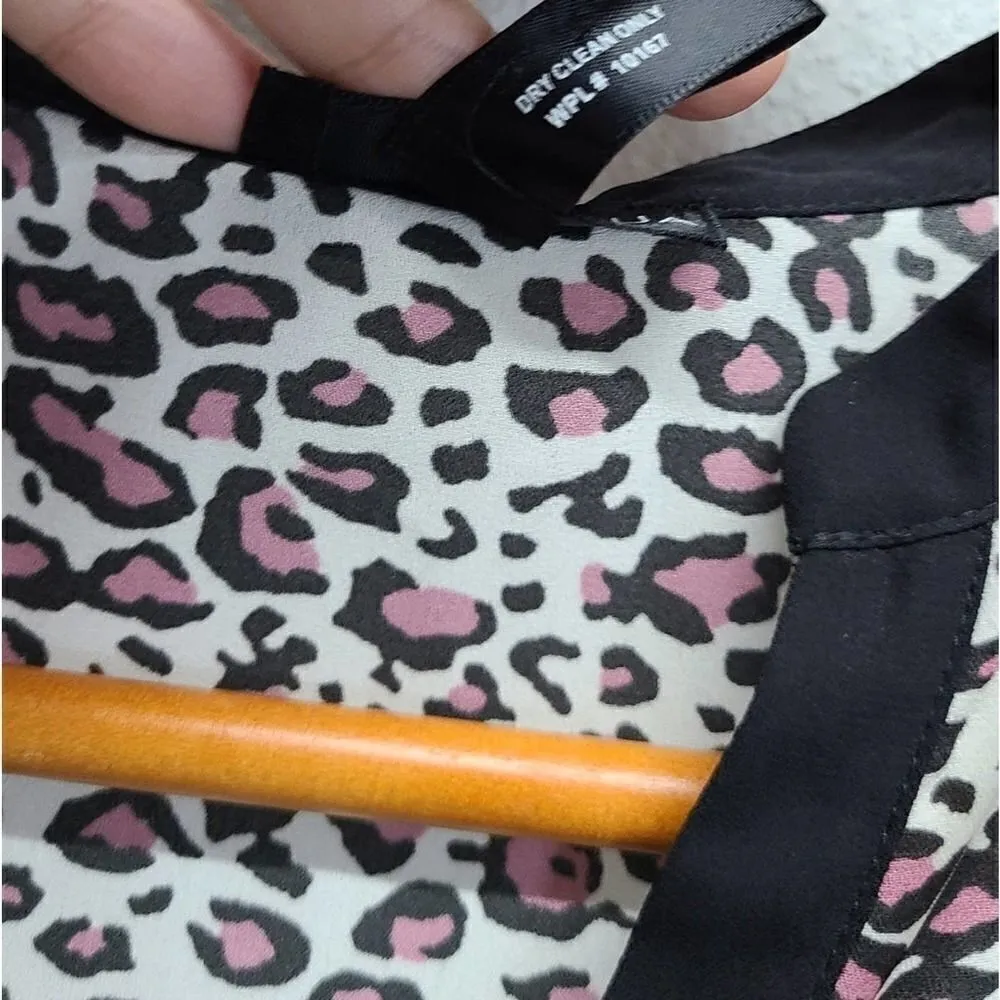 Aqua Cheetah Print Sleeveless Top Size XS - Image 4