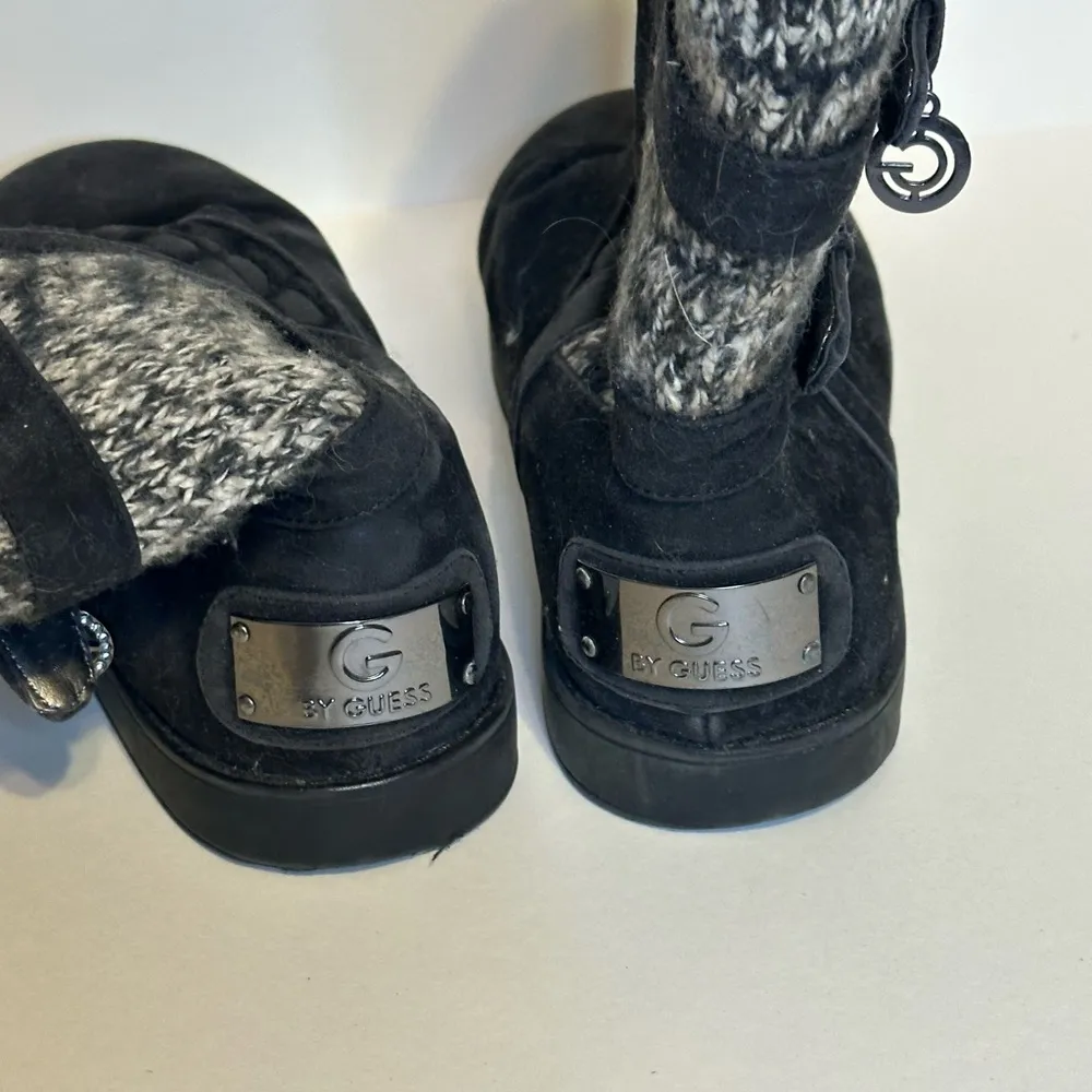 G by Guess Black and Gray Boots - Image 2