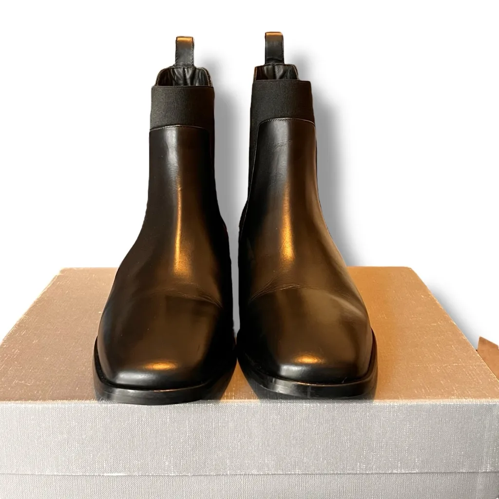 NEW! Everlane Womens The Italian Chelsea Square Toe Boots Black Leather Sz 10.5 - Image 7