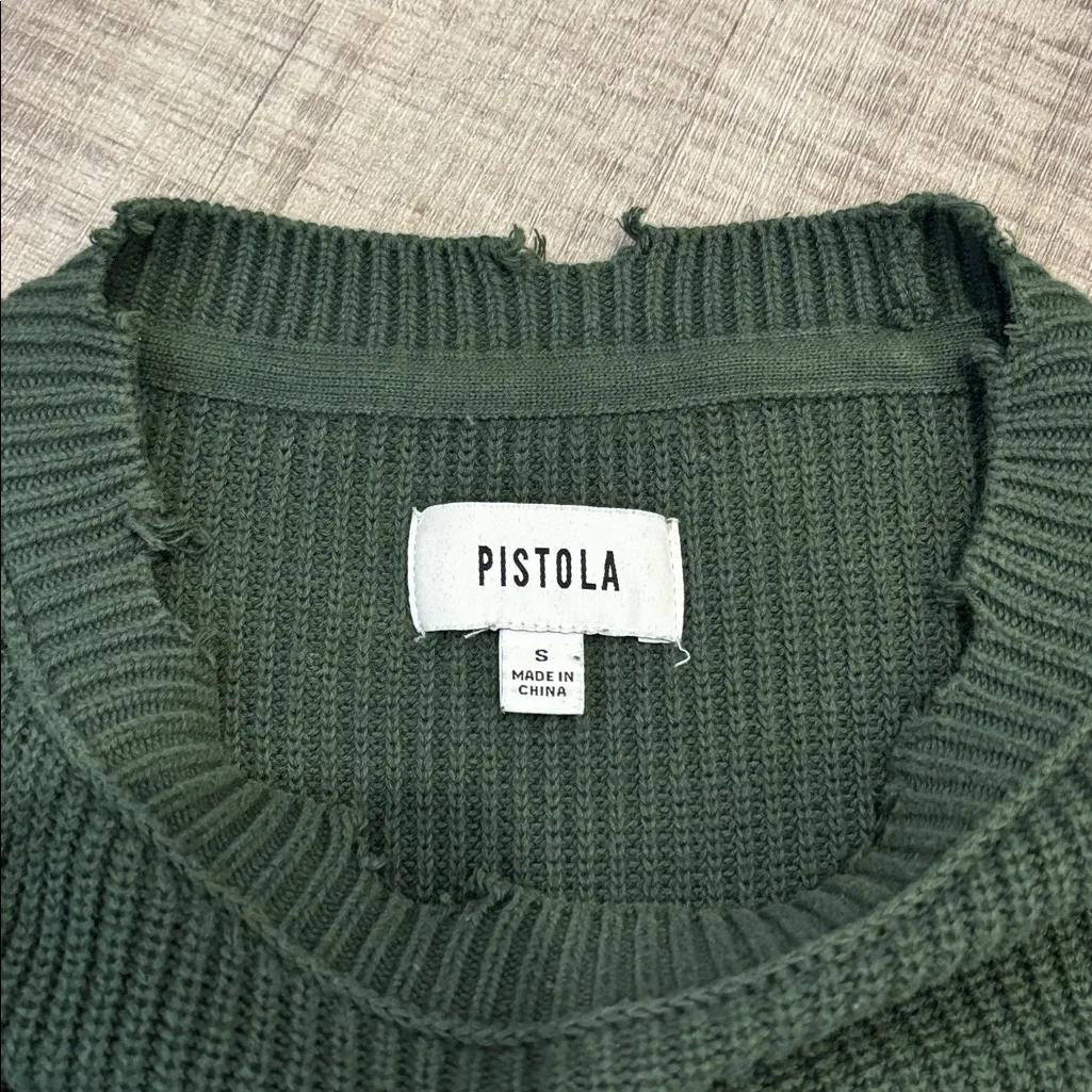 Pistola Green Knit Sweater - Image 3