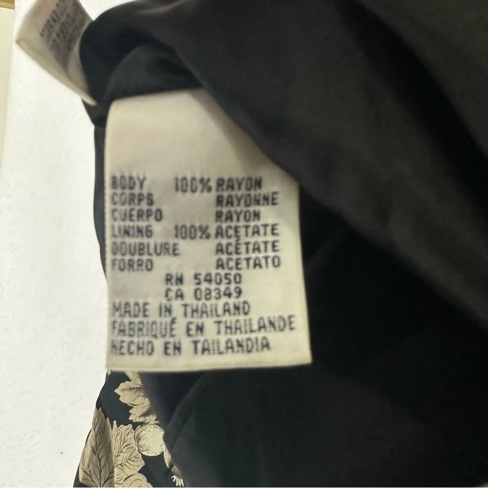 Saville Suit Floral Button Suit Jacket Womens Petite 8 Black - Image 5