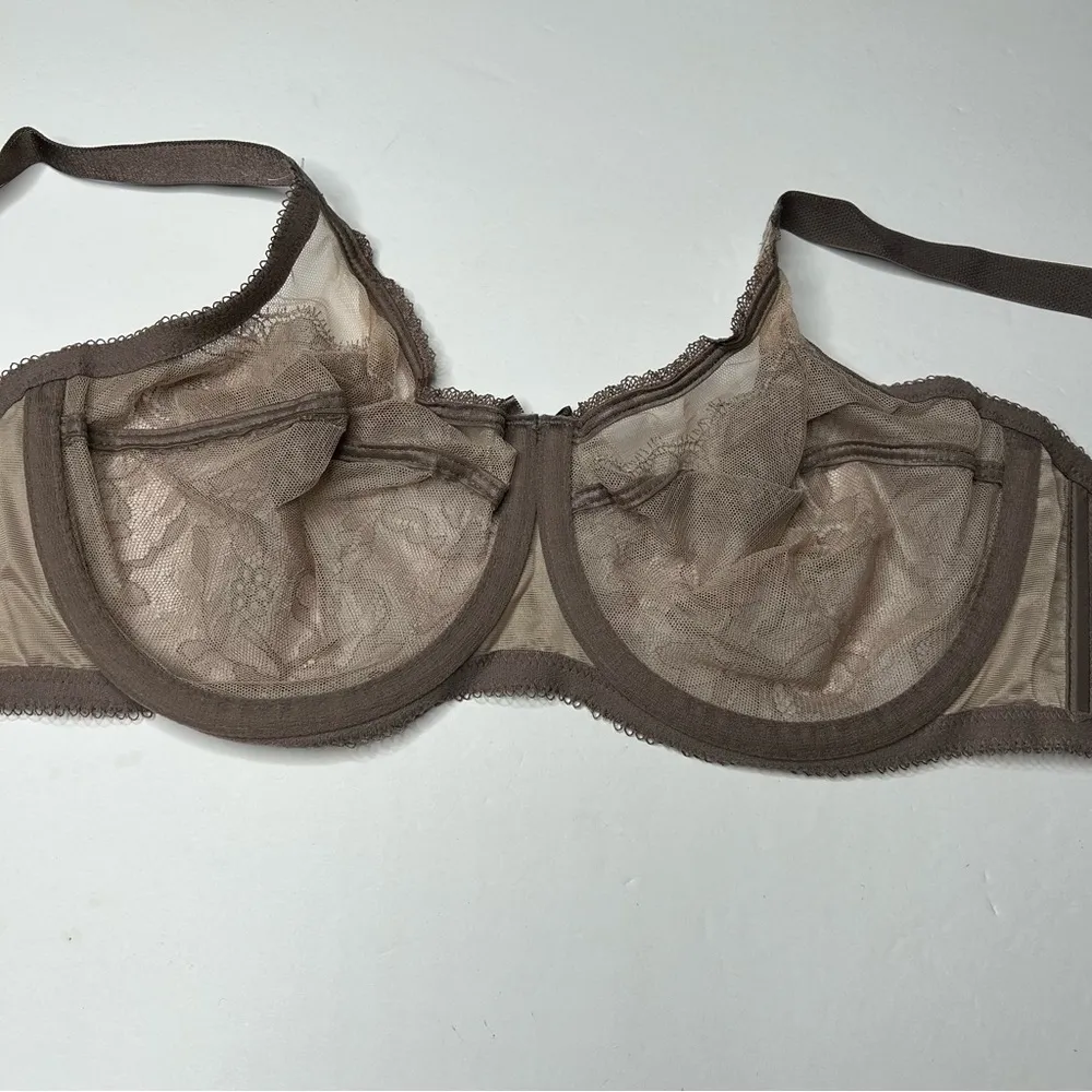 Wacoal taupe Lace Unlined bra 36D 855186 - Image 3