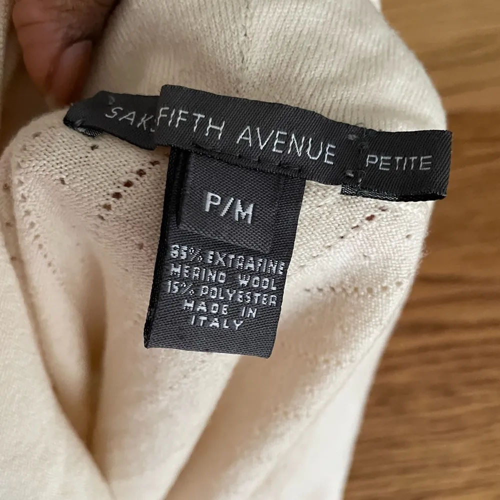 Saks Fifth Avenue Merino Wool Turtle Neck Top - Image 8