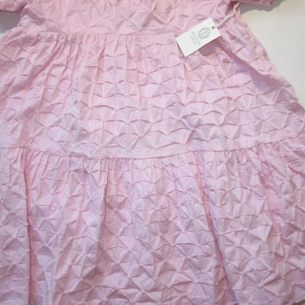 NWT Tuckernuck Hyacinth House Isabella in Pink Diamond Textured Mini Dress L - Image 3