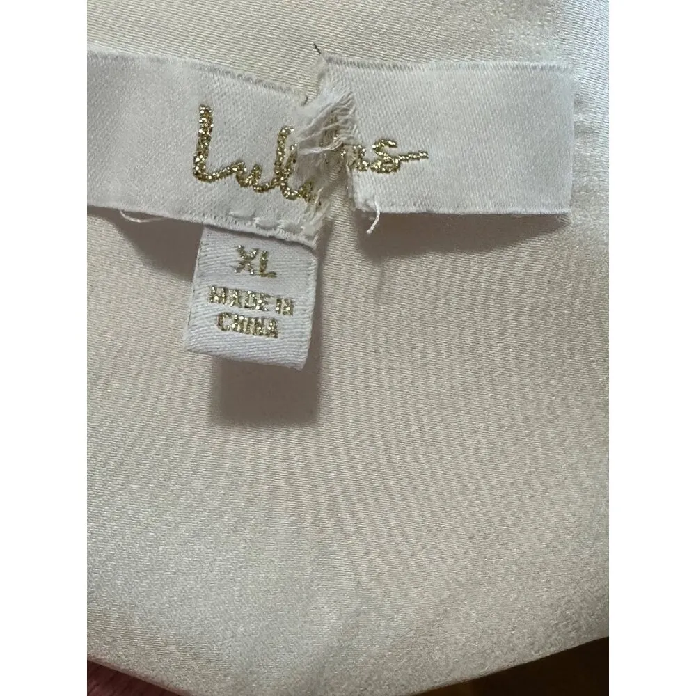 Lulus Ivory White Maxi Mermaid Wedding Dress Satin Sleeveless V Sz XL READ NWOT - Image 10