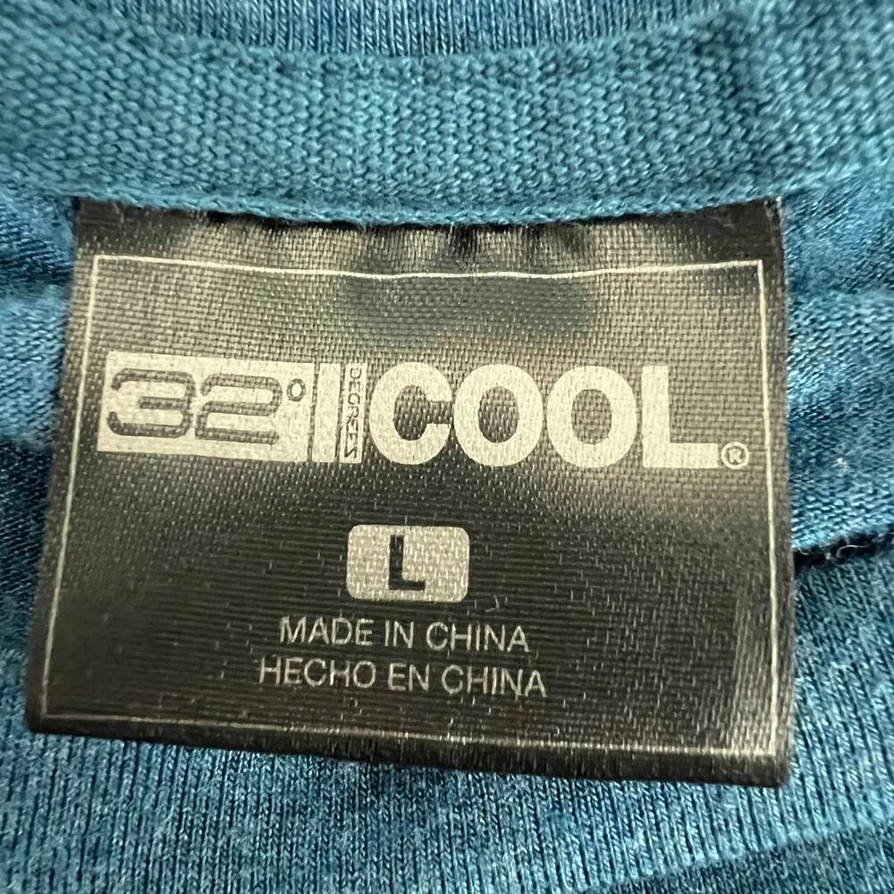 32 Degrees Cool Women's Pullover Short Sleeve Blue Dress Size Large Side Pockets - Image 2