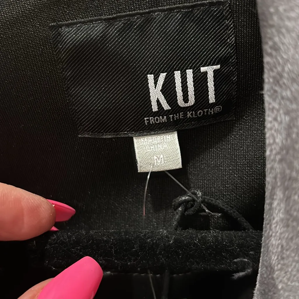 KUT from the Kloth Haddie Faux Suede
Gray Moto Jacket - Image 12