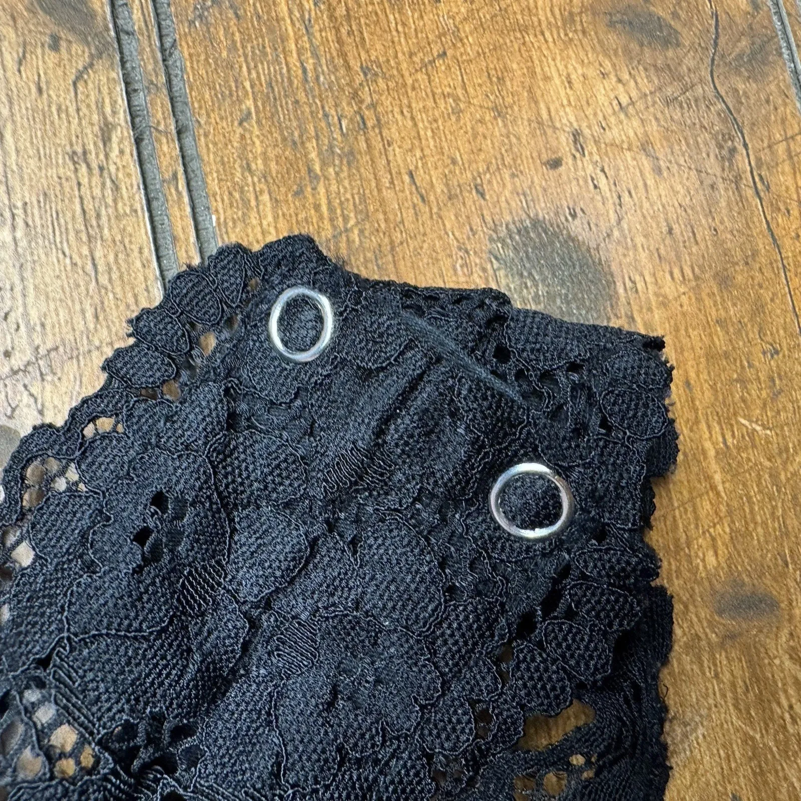 Free People Size Medium, Black Color, Laced Body Suit. Adjustable Front‎ Strap - Image 5