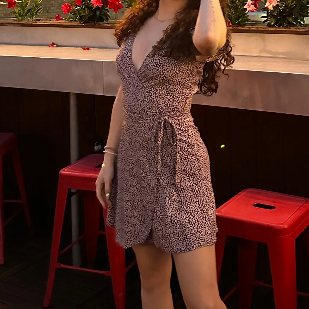aerie floral Patterned Wrap Dress - Image 7