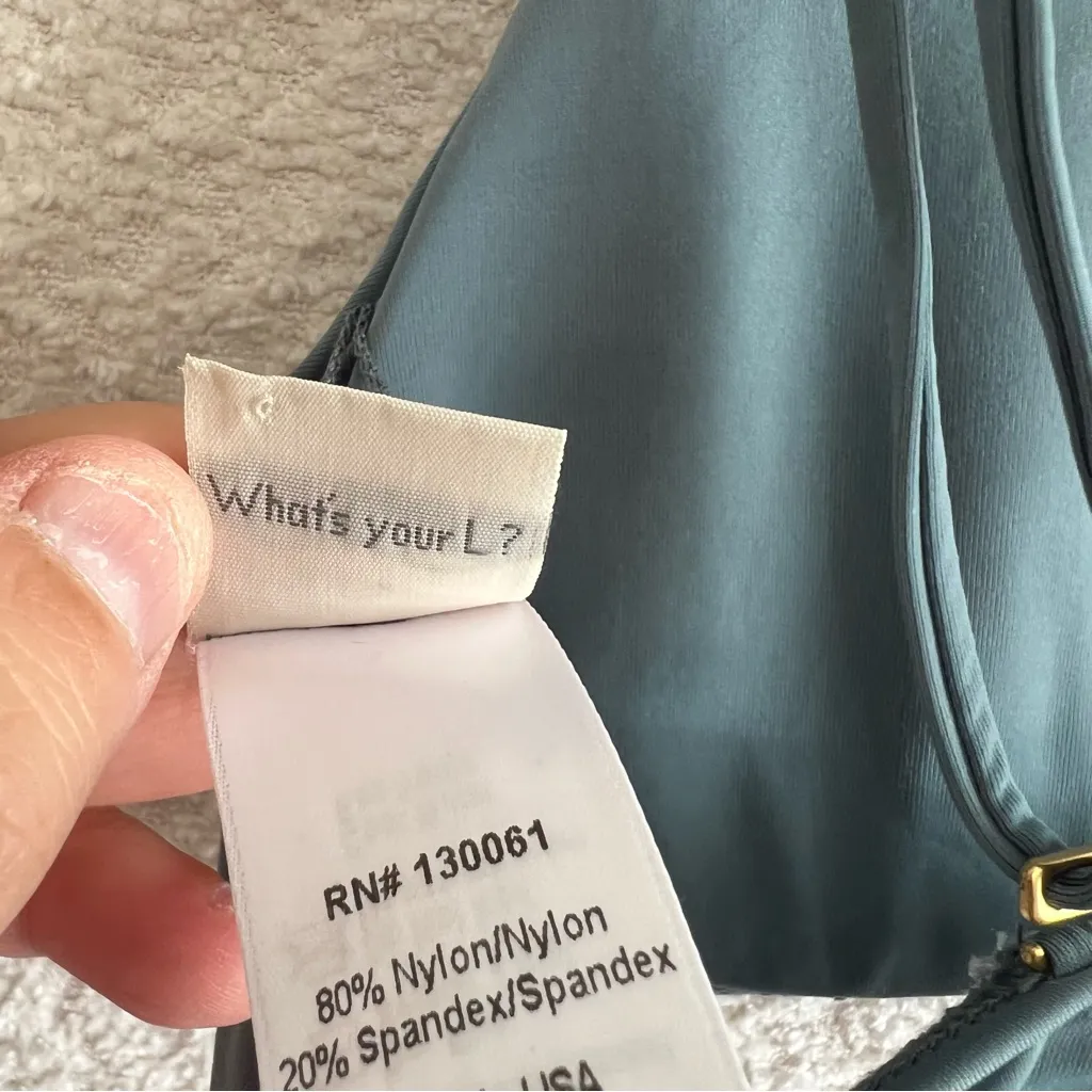 L*Space Women’s‎ Bikini Top Basket Weave Slated Glass Size Large - Image 10