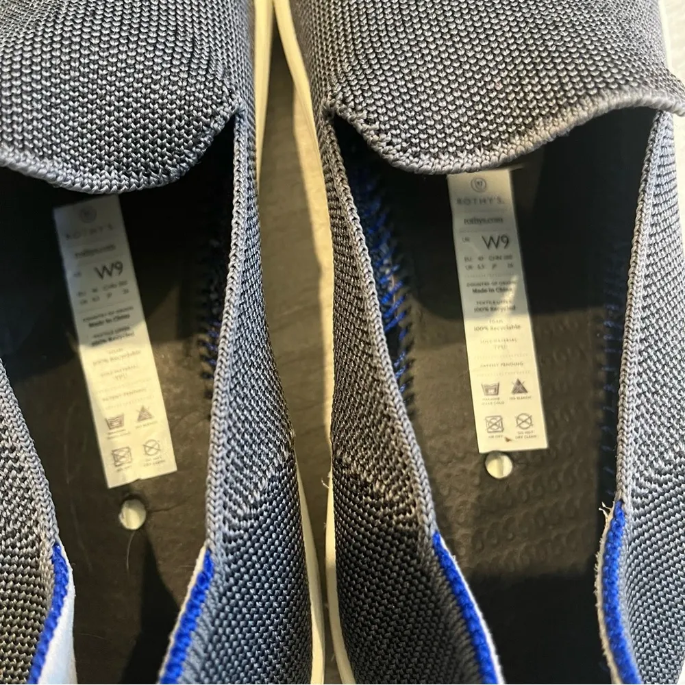 Rothy’s The Sneaker Slip on Shoes in Steel Gray, Retired Color, Sz 9 - Image 14