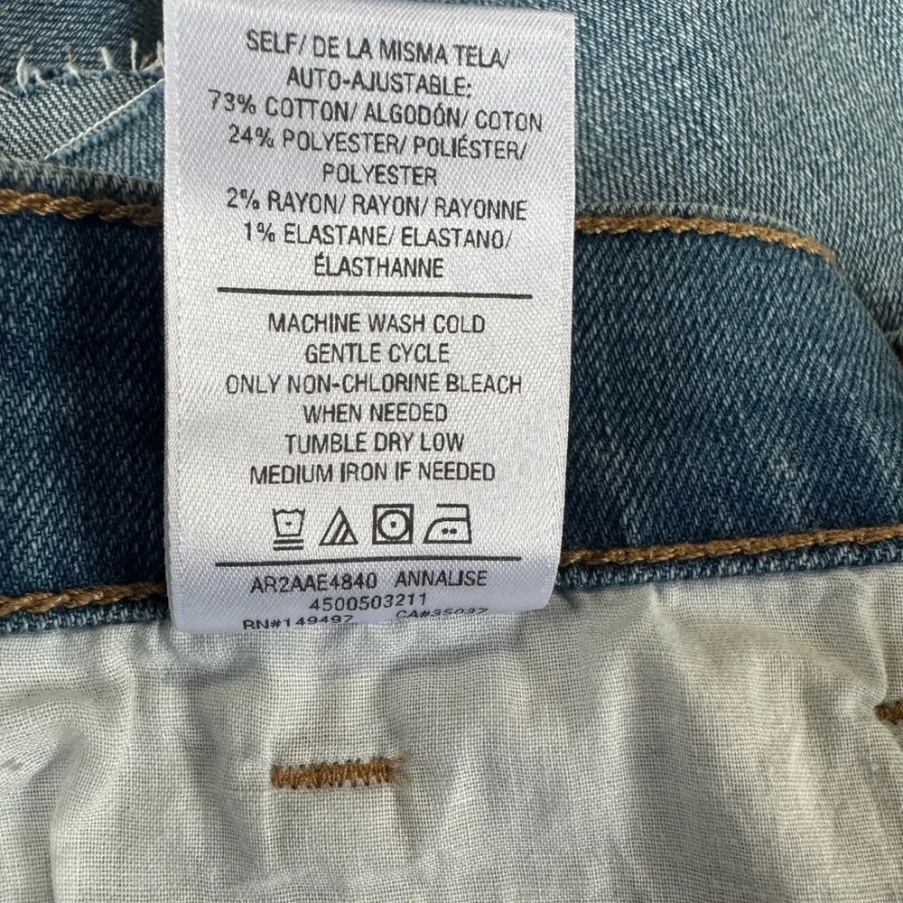 Joe’s Vintage Easy High Rise Cutoff Raw Hem Denim Blue Jean Shorts Annalise 29 - Image 4