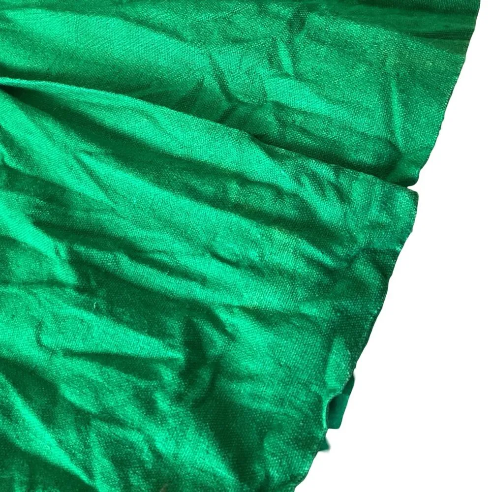 Vintage Carl Benson Silk Skirt Green Size 8 - Image 5