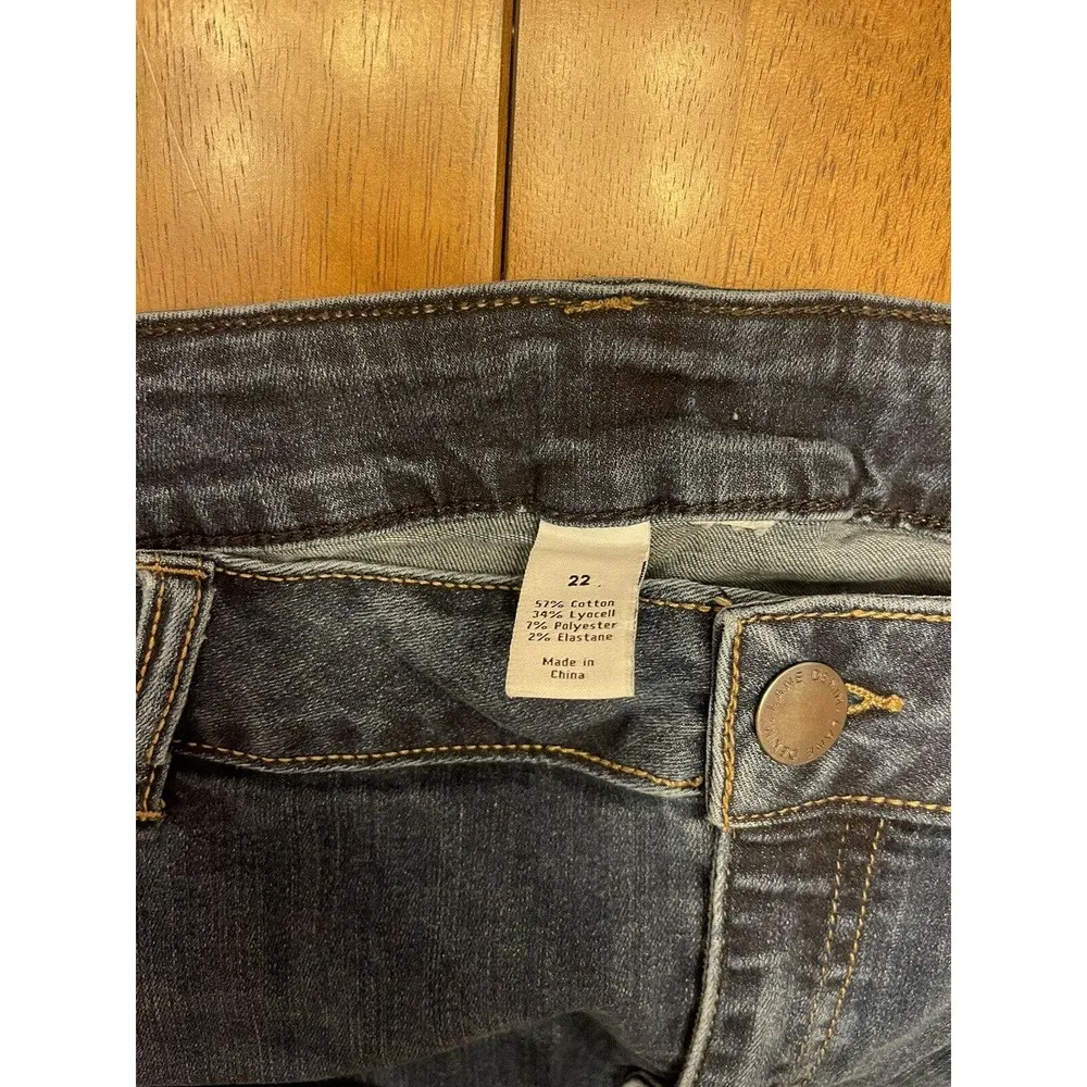 Lane Bryant Denim Womens High Rise Skinny Jeans Plus Size 22 Stretch - Image 3