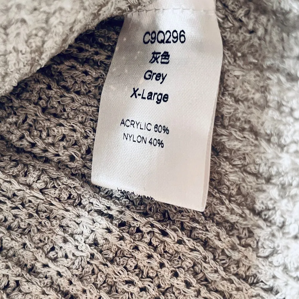 Gray Sleeveless Long Sweater New XL - Image 4