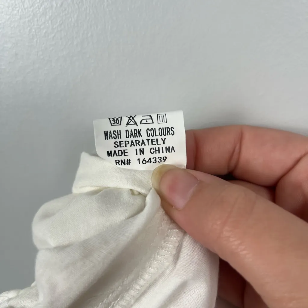 Petal & Pup Clementine Pant in white eyelet size small 100% cotton lined - Image 9