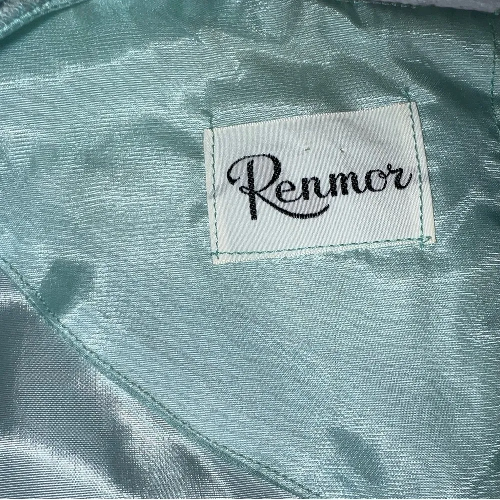 Gorgeous Vintage 1960s Renmor Mother of the Bride Dress! Blue Size 14 - Image 6