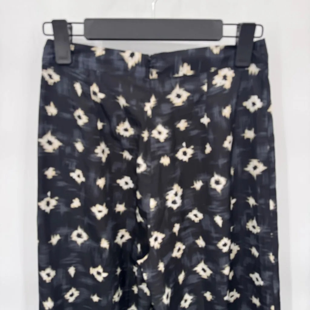 Urban‎ Outfitters Wide Leg High Waist Satin Pants Womens 2 Black Gray Polyester - Image 6