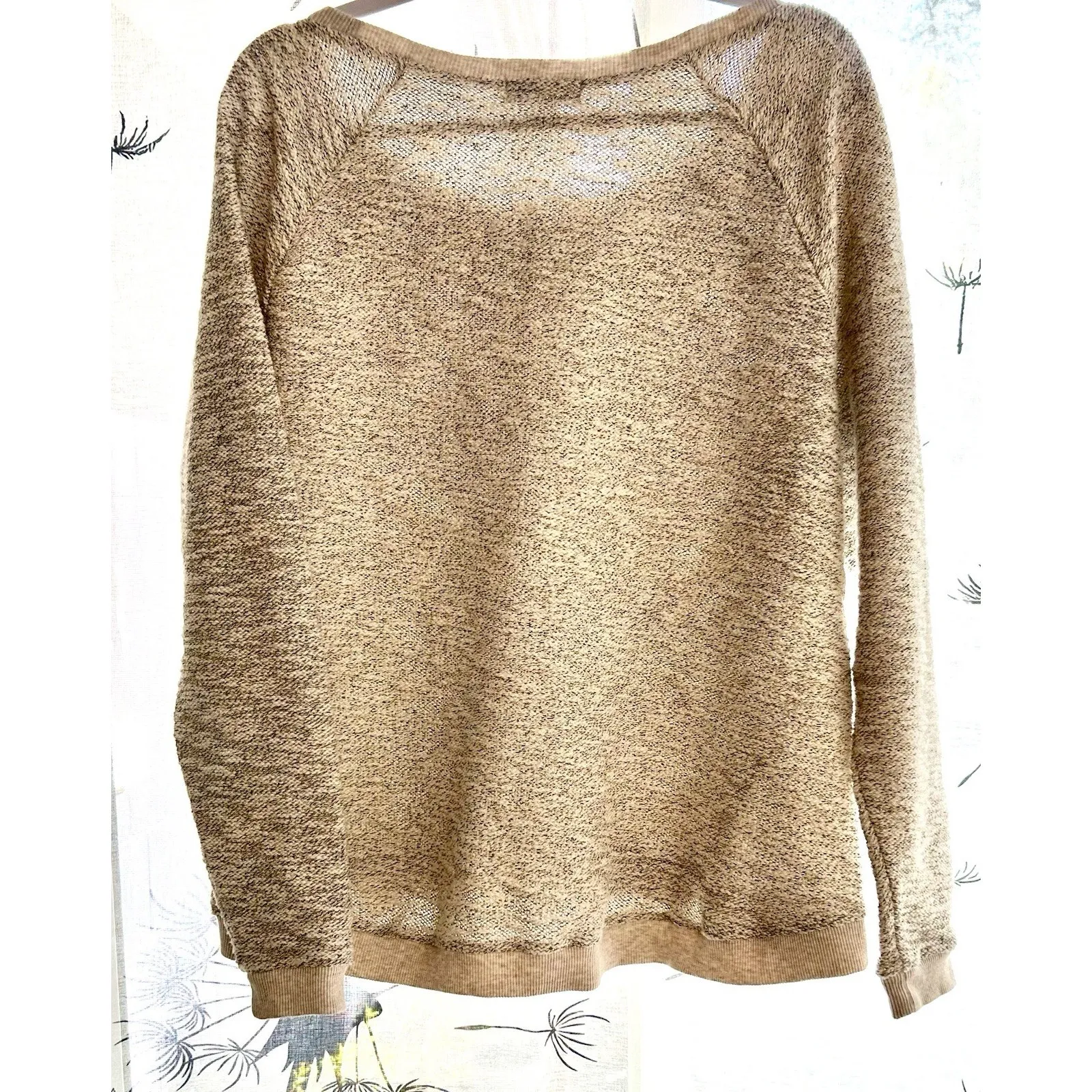 Lucky Lotus By Lucky Brand NWT Women Cream w/ gold Studded Knit Pullover XL - Image 6