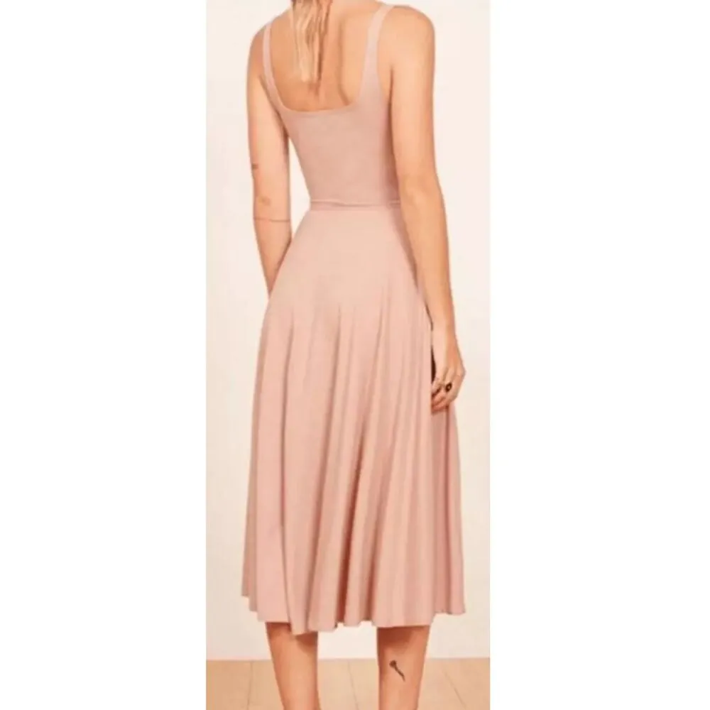 Reformation  Women's Size M Blush Pink Rou Knitted Midi Dress Sleeveless EUC - Image 11