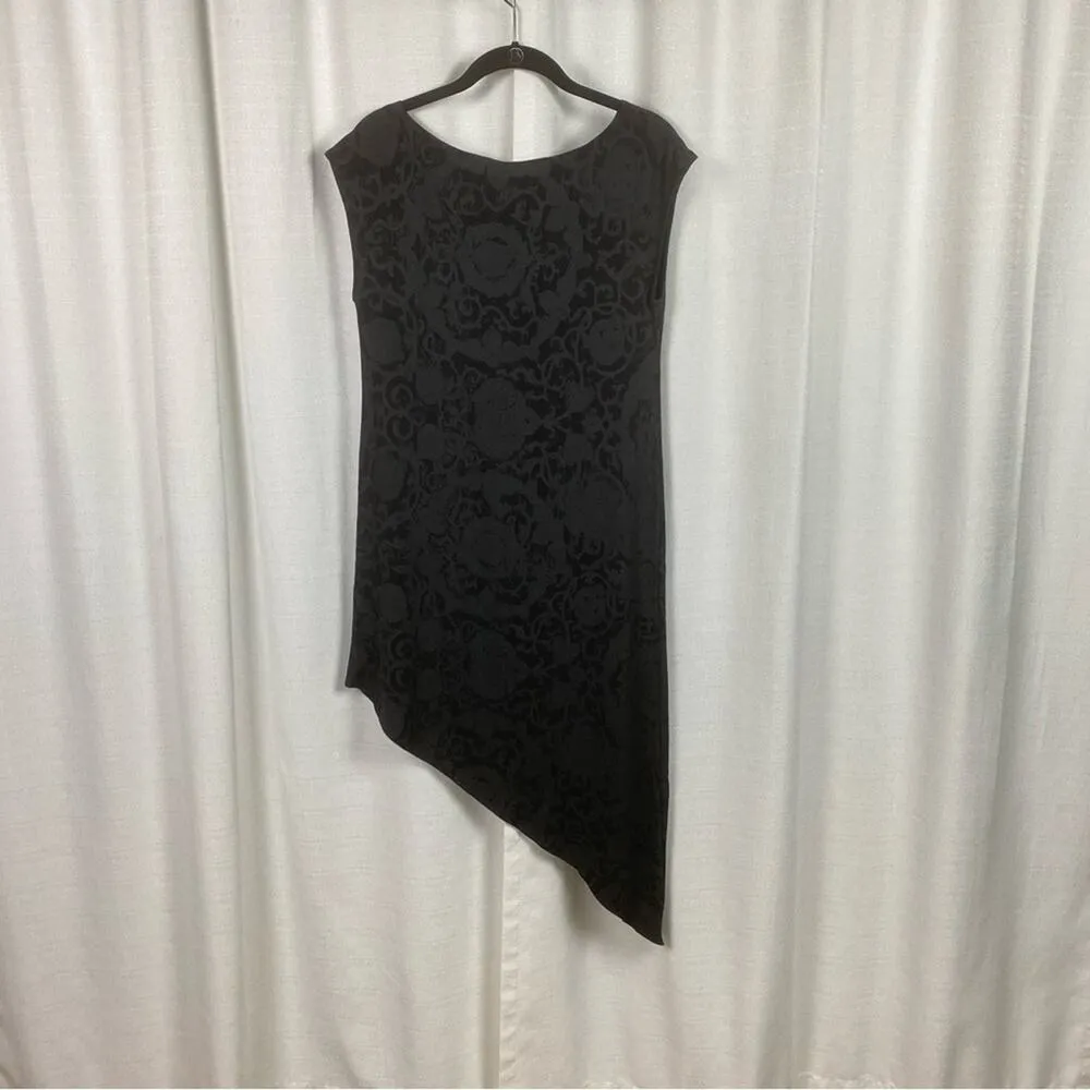 Bryn Walker Black Printed Diagonal Cut Sleeveless Thomas Tunic Sz.S - Image 8