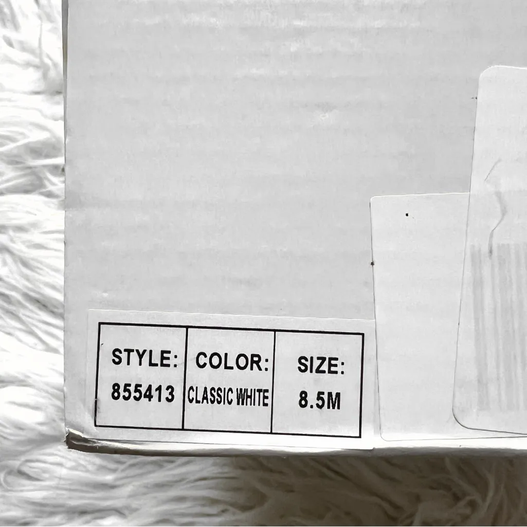 Joy Performance White Leather Chunky Platform Sneakers Classic White Size 8.5 - Image 10