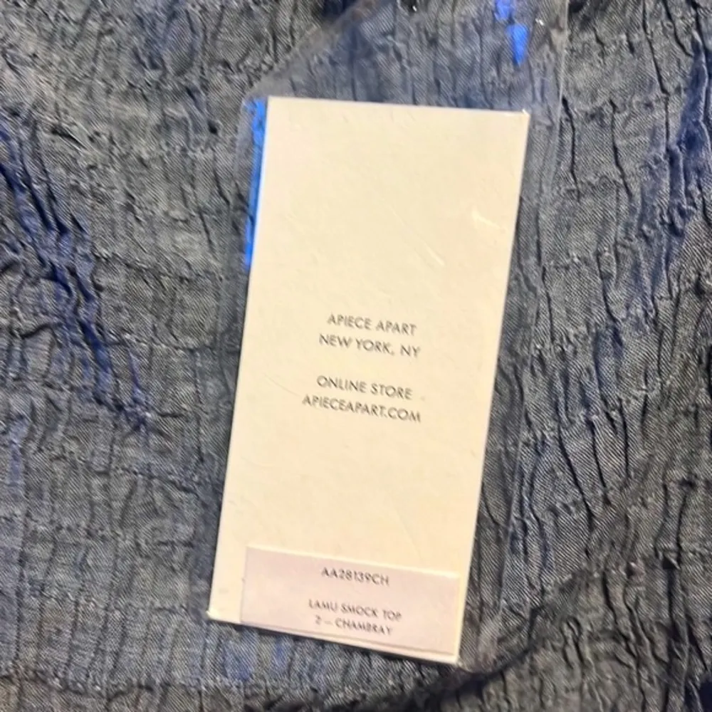 NWT APIECE APART Lamu Smock Top in Chambray - Image 6