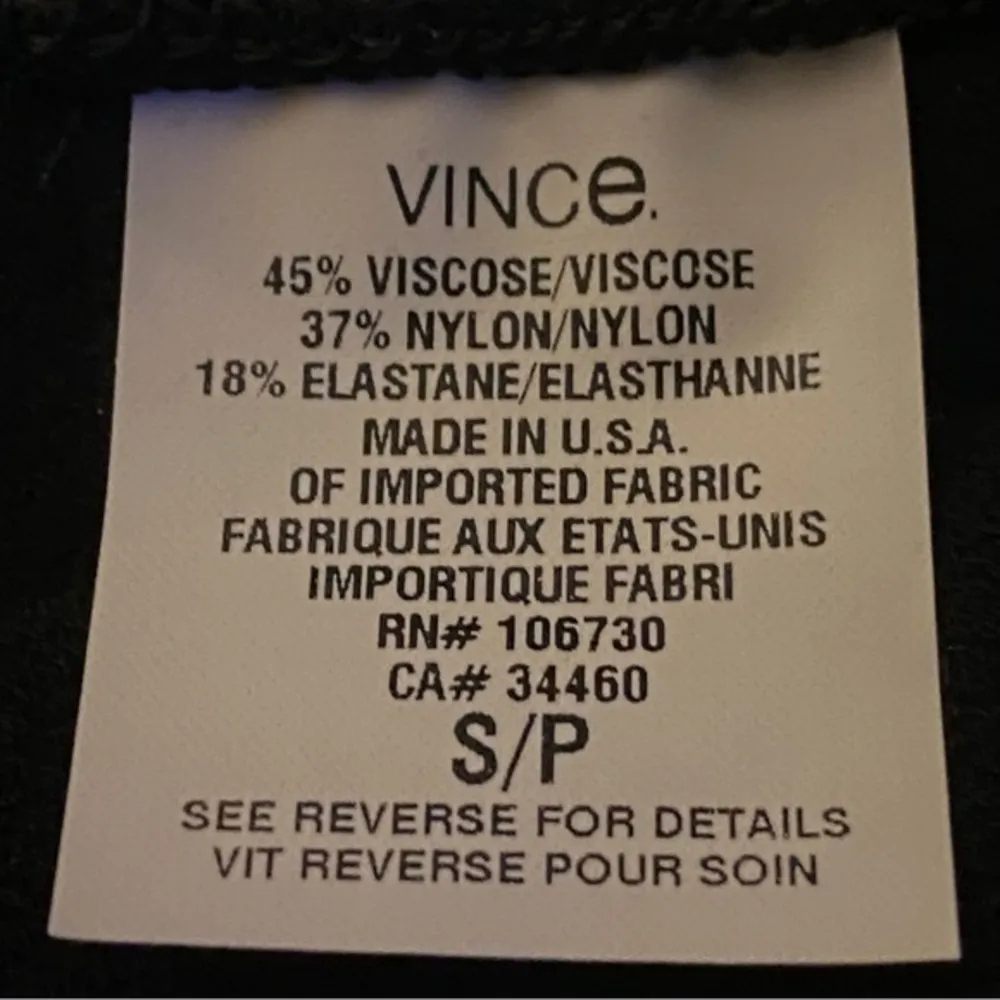 VINCE black pull-on, elastic waist pencil, midi skirt in size Small. EUC - Image 9