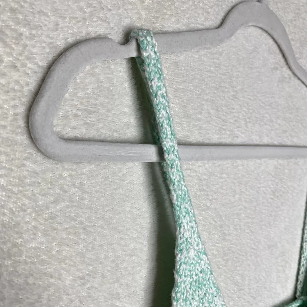 Free People Intimately Here All Day Knit Bralette Brami Crop Top Blue Medium - Image 3