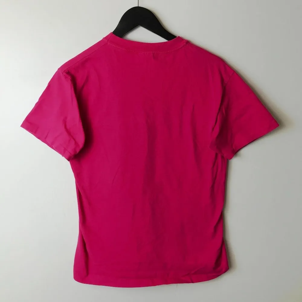 90s Vintage Lewis R French Camden Maine T Shirt Single Stitch USA Pink Medium M - Image 3