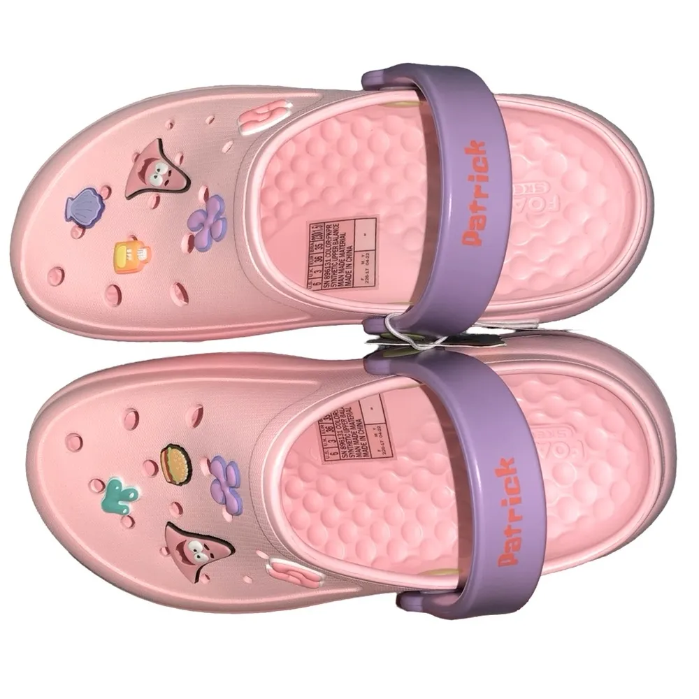 NWT SKETCHERS FOAMIES SPONGE BOB PATRICK CLOGS - Image 3