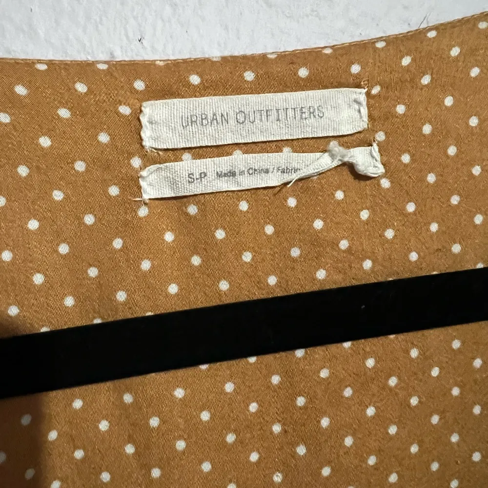 Urban Outfitters Long Sleeve Yellow Polka Dot Romper - Image 5