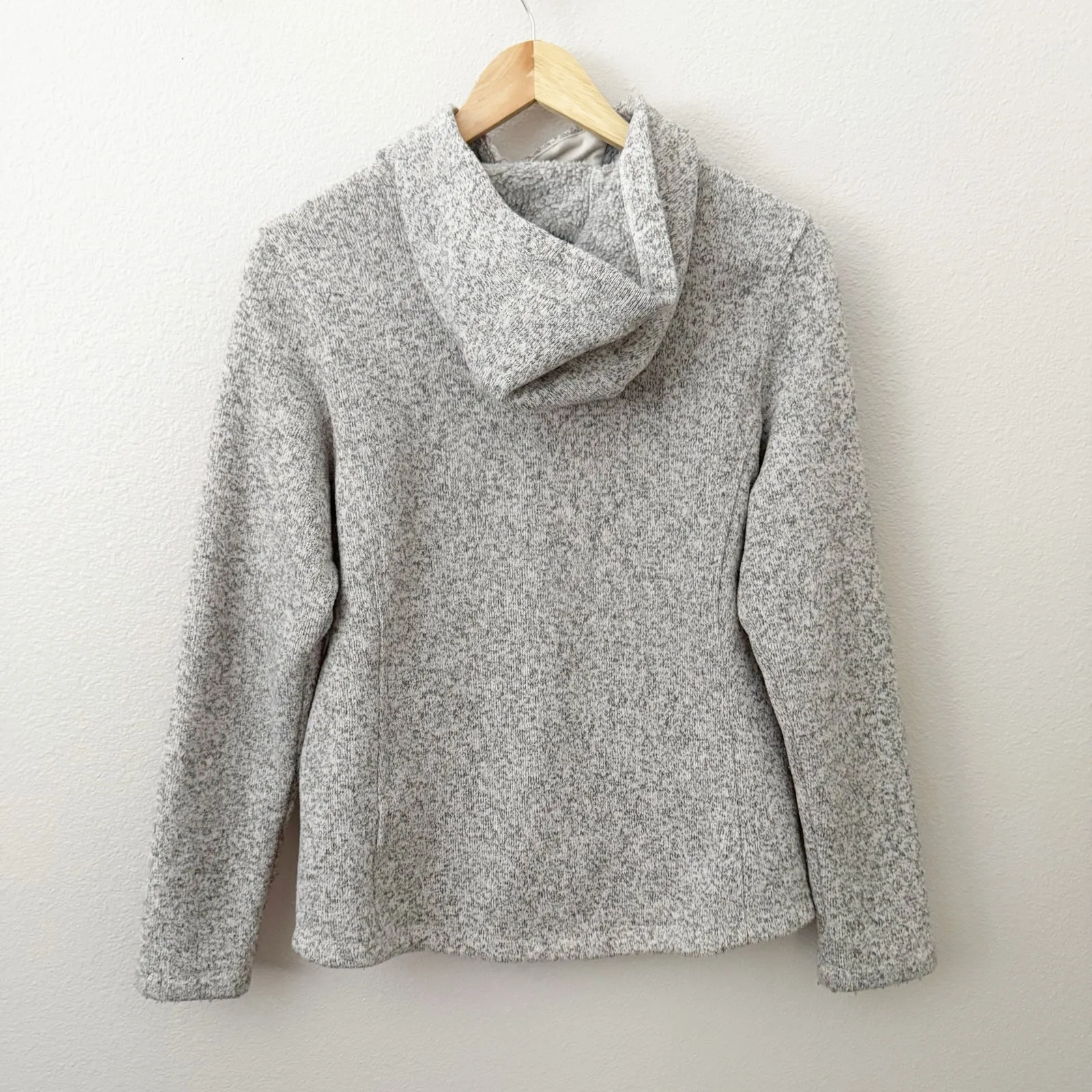 NORTH FACE | Crescent Hoodie Pullover Knit Sweaters Toggle Closure Gray | Small - Image 5