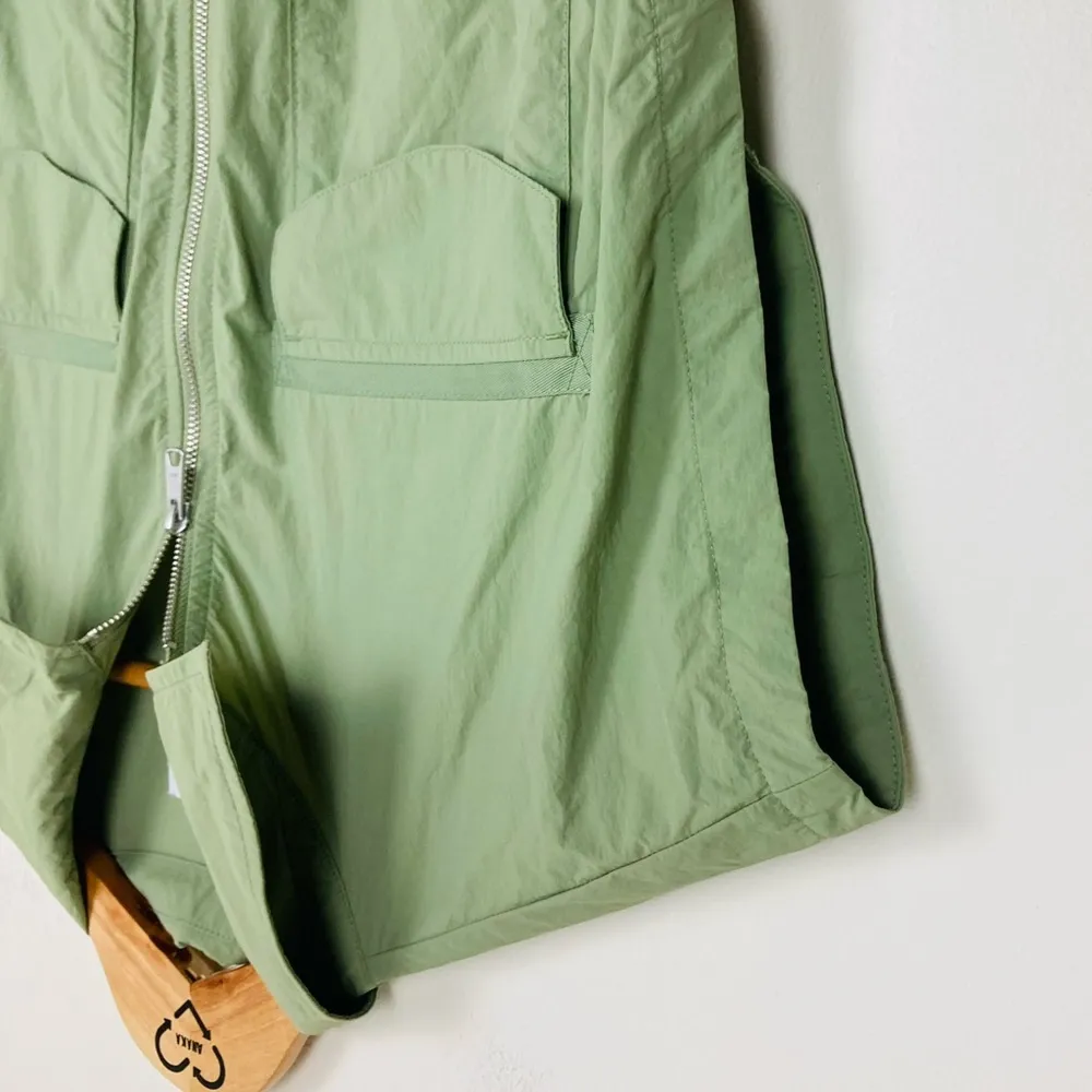 Pistola Mariah green “eucalyptus” shirt sleeve drawstring waist utility dress. S - Image 5