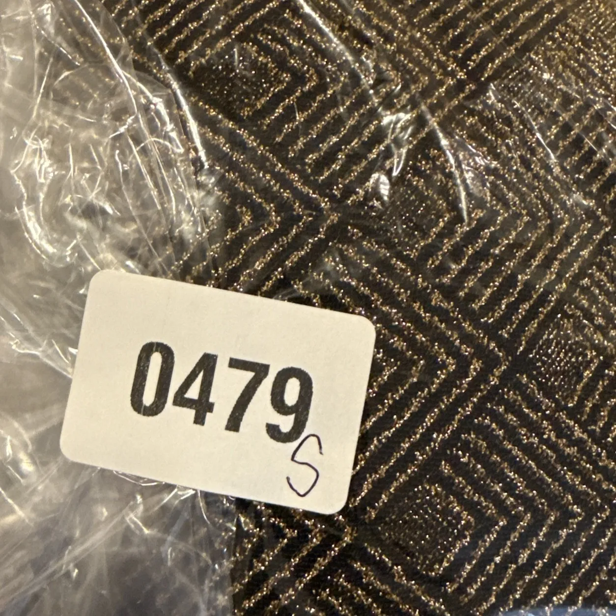 Chicos 1 US Medium Textured Gold Brown Mock Neck Blouse Top Pullover Event - Image 8